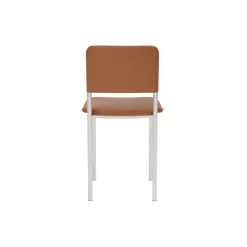 Plan Chair Fully Upholstered, brushed steel/Max 95