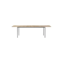 Plan Table Extendable, light oiled oak/brushed steel