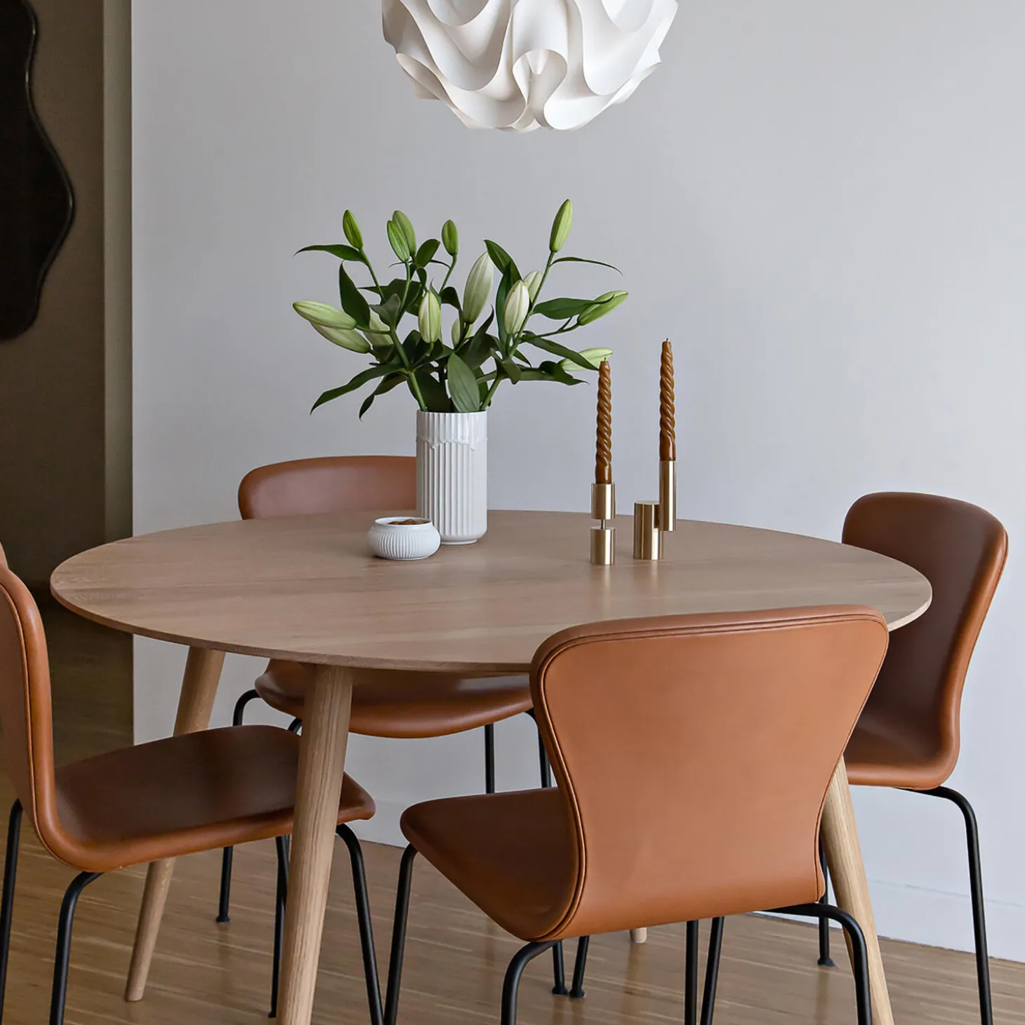 PLAY Chair Tube spisebordsstol, cognac