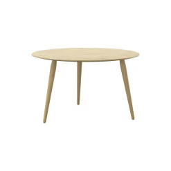 PLAYround Ø75 sofabord, hvidolieret eg