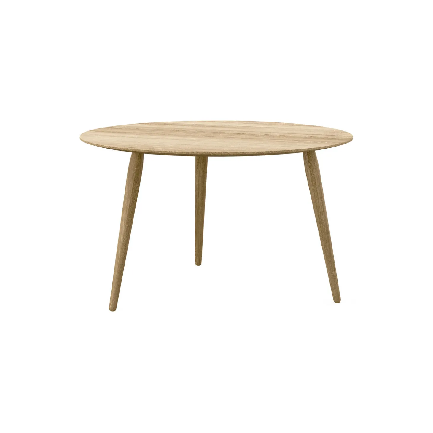 PLAYround Ø75 sofabord, naturolieret eg