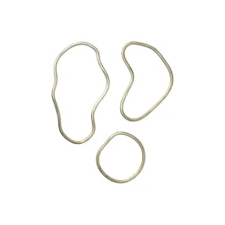 Pond bordskåner, messing