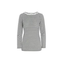 Popeye jersey bluse, off-white/black