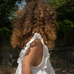 Posey Dress, optic white