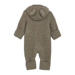 Pram Suit Ears Wool Fleece, savannah melange