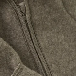 Pram Suit Ears Wool Fleece, savannah melange