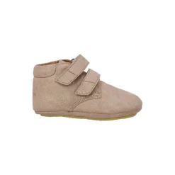 Prewalker lædersko, rose glitter suede