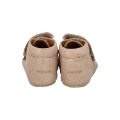 Prewalker lædersko, rose glitter suede