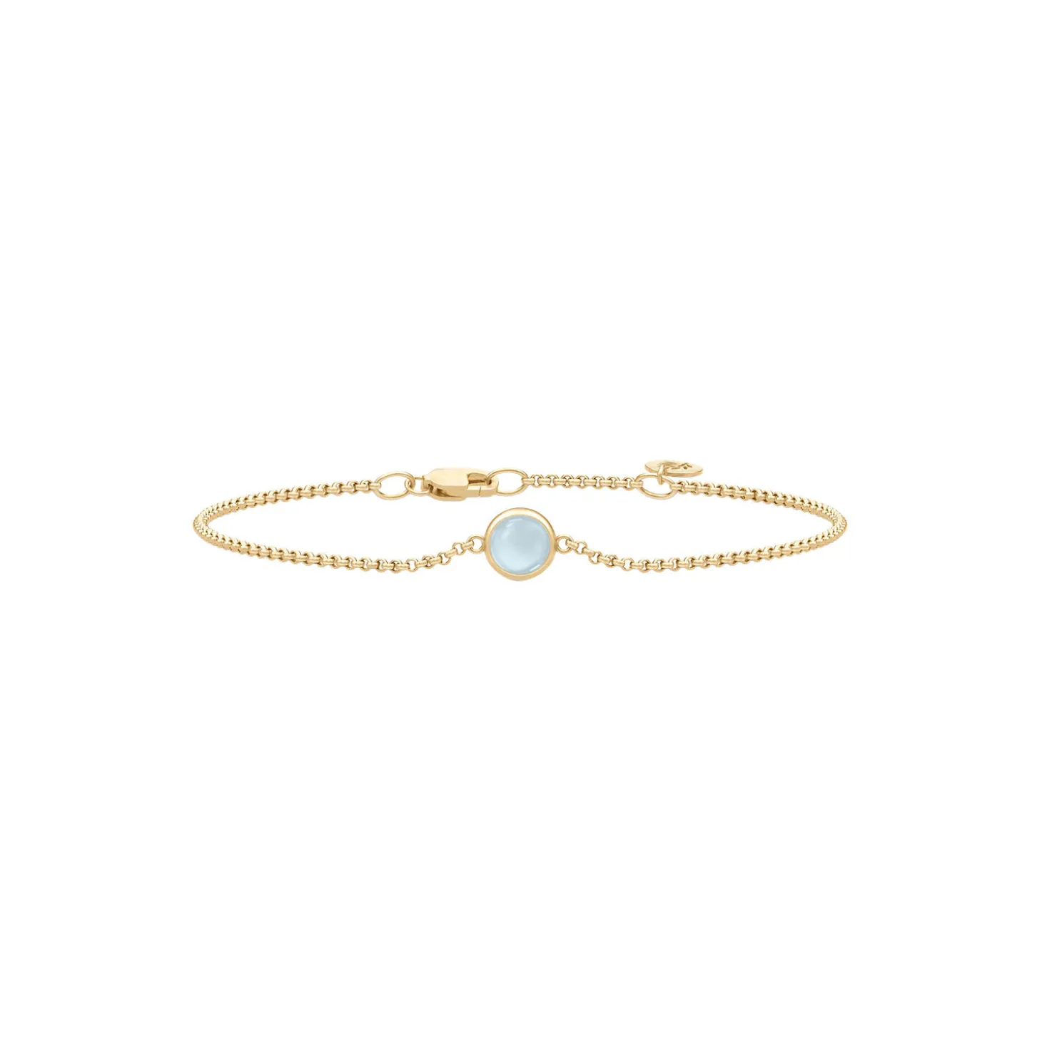 Primini Armbånd, gold/milky aqua