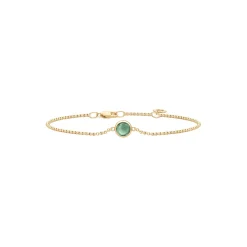 Primini Armbånd, gold/turmalin