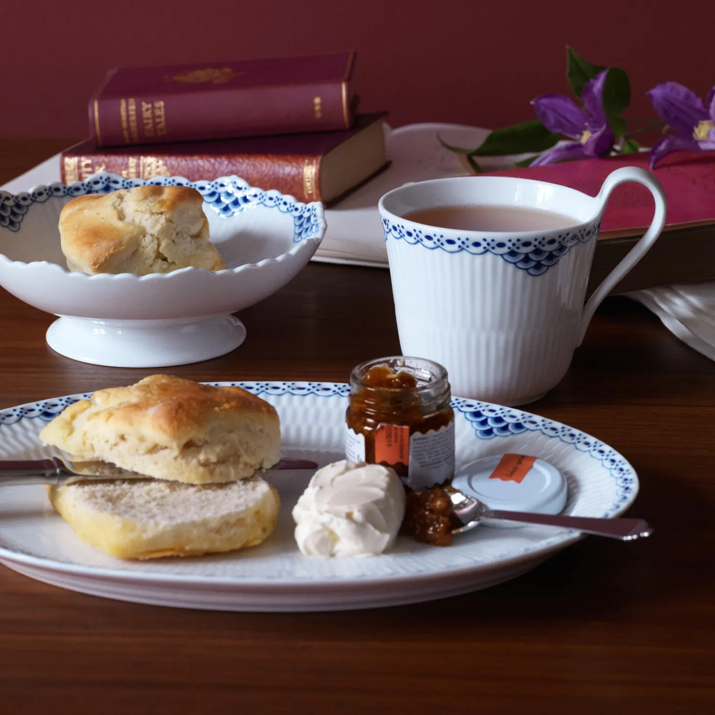 Prinsesse skål på fod 42 cl