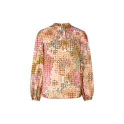 Printed Blouse, spring blush