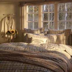 Printed Lyocell Pajama Set, lt beige/off white