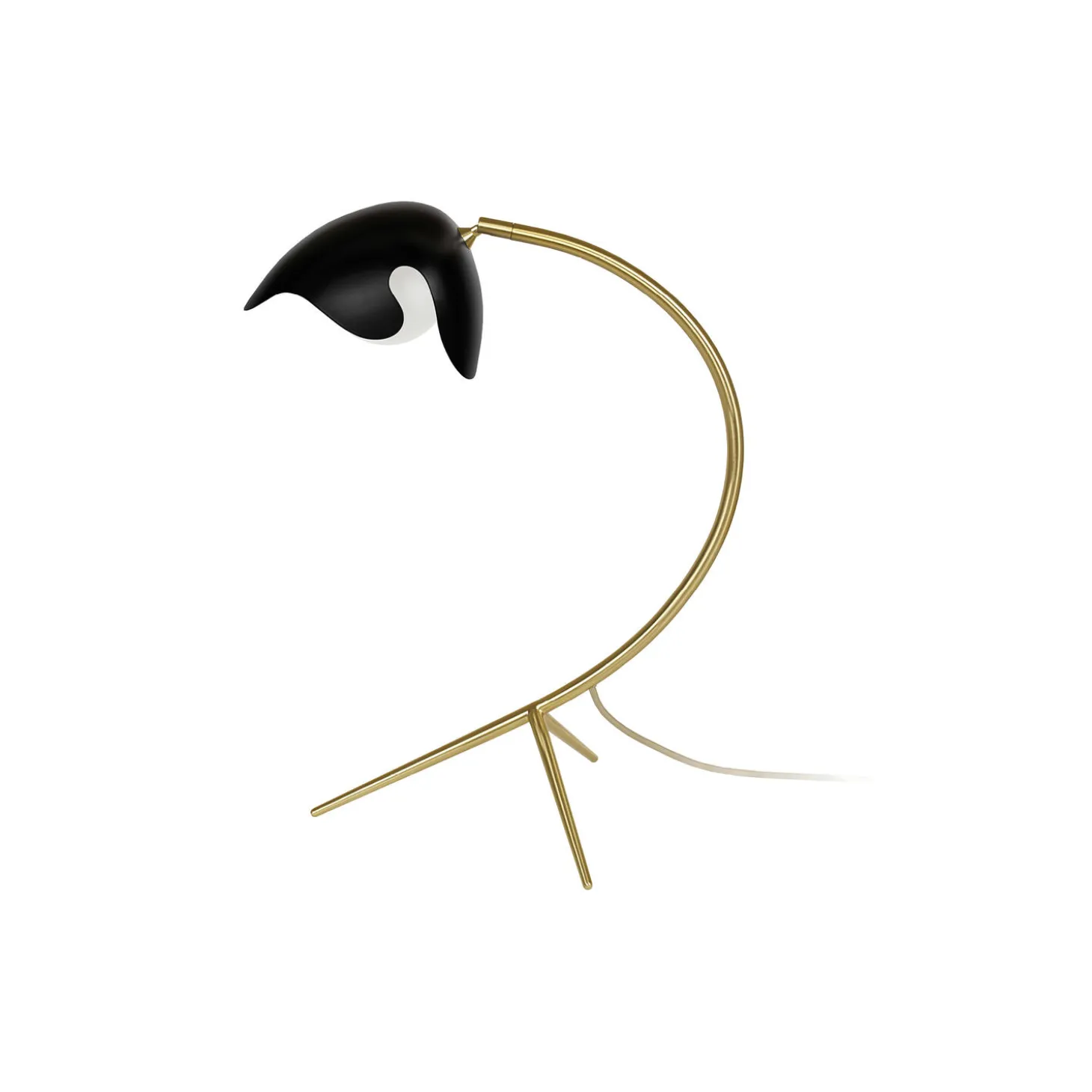 PS38 bordlampe, black/brass