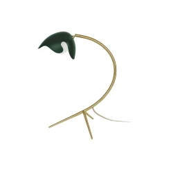 PS38 bordlampe, green/brass