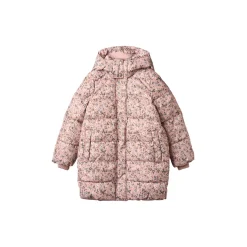 Puffer Coat Yrsa, rose powder flowers