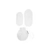 Pure genanvendelige rondeller, white