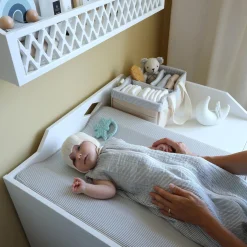 Pusleopbevaring, classic stripes blue