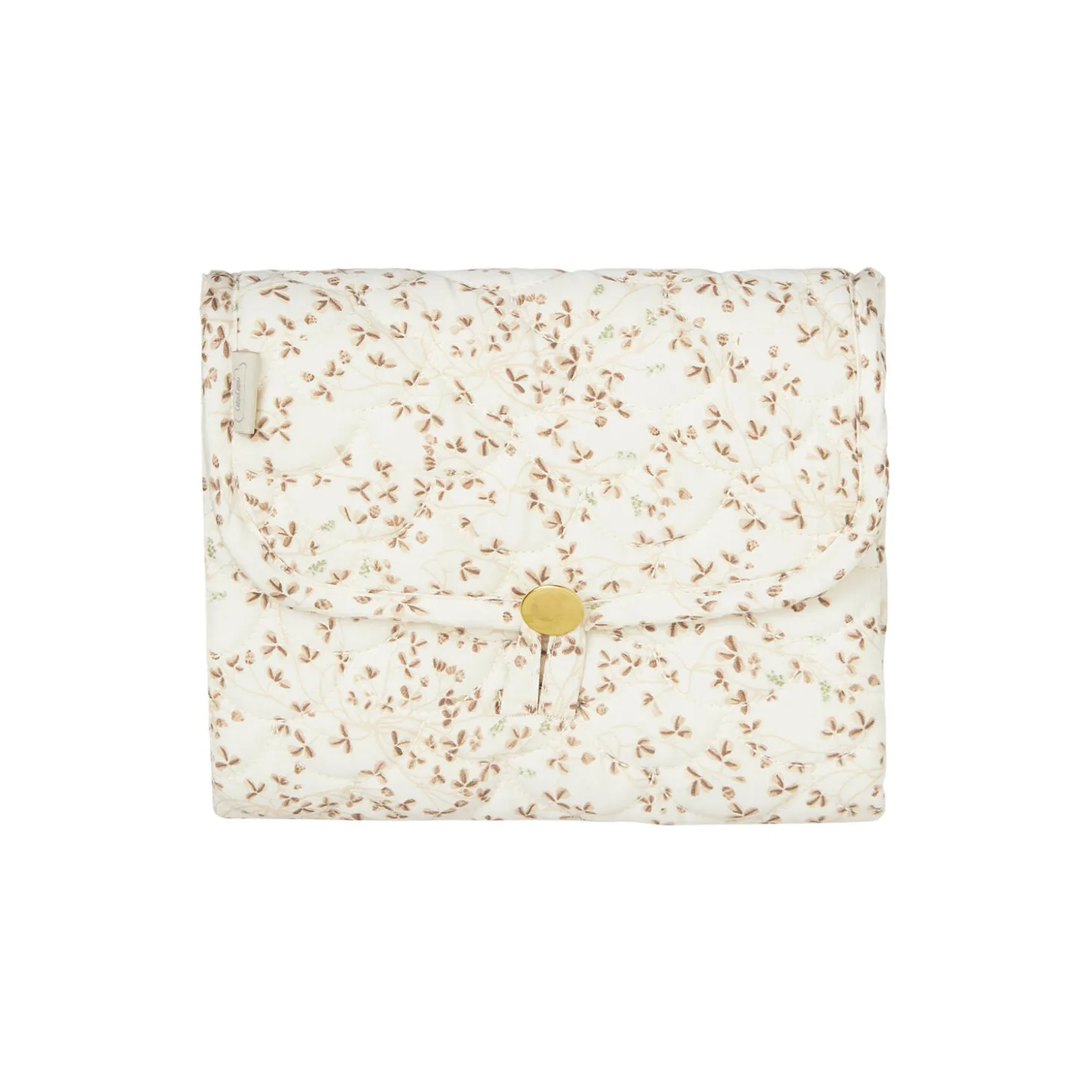 Quiltet pusleunderlag, lierre/almond