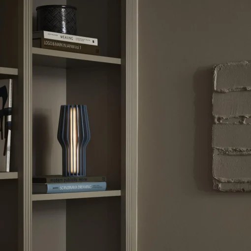 Radiant LED batterilampe, dusty blue