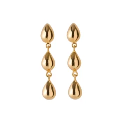 Rain Earrings, forgyldt