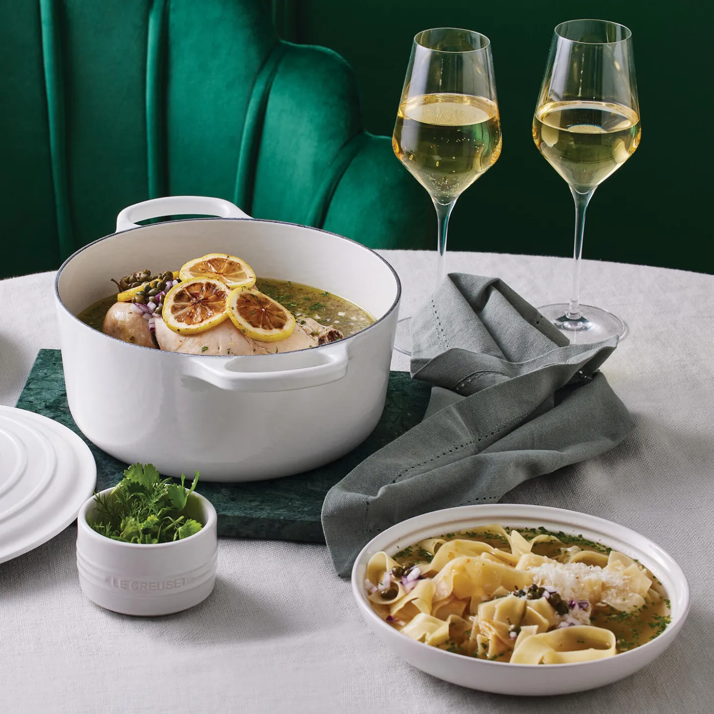 Ramekin stabelbar, white