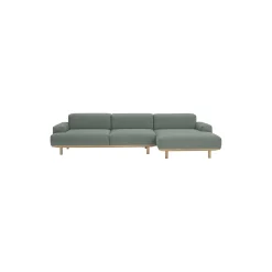 Reason 2-pers. sofa med chaiselong, Re-Wool 858