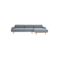 Reason 2-pers. sofa med chaiselong, Re-Wool 718
