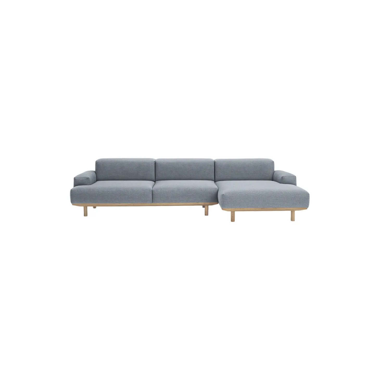 Reason 2-pers. sofa med chaiselong, Re-Wool 718