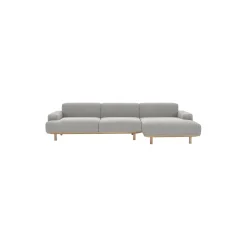 Reason 2-pers. sofa med chaiselong, Crush 070