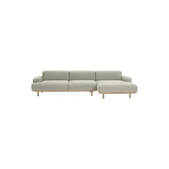 Reason 2-pers. sofa med chaiselong, Re-Wool 218