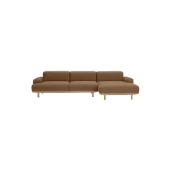 Reason 2-pers. sofa med chaiselong, Re-Wool 568