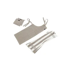 Recycle tekstilsæt 5 dele, fungi brown