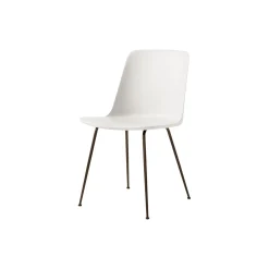 Rely HW6 spisebordsstol, white/bronze