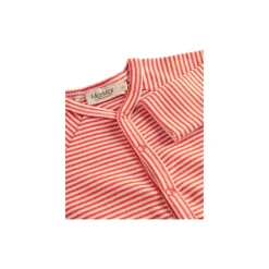 Rena LS Romper, red stripe