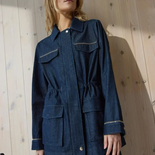 Retal denimjacket, della blue