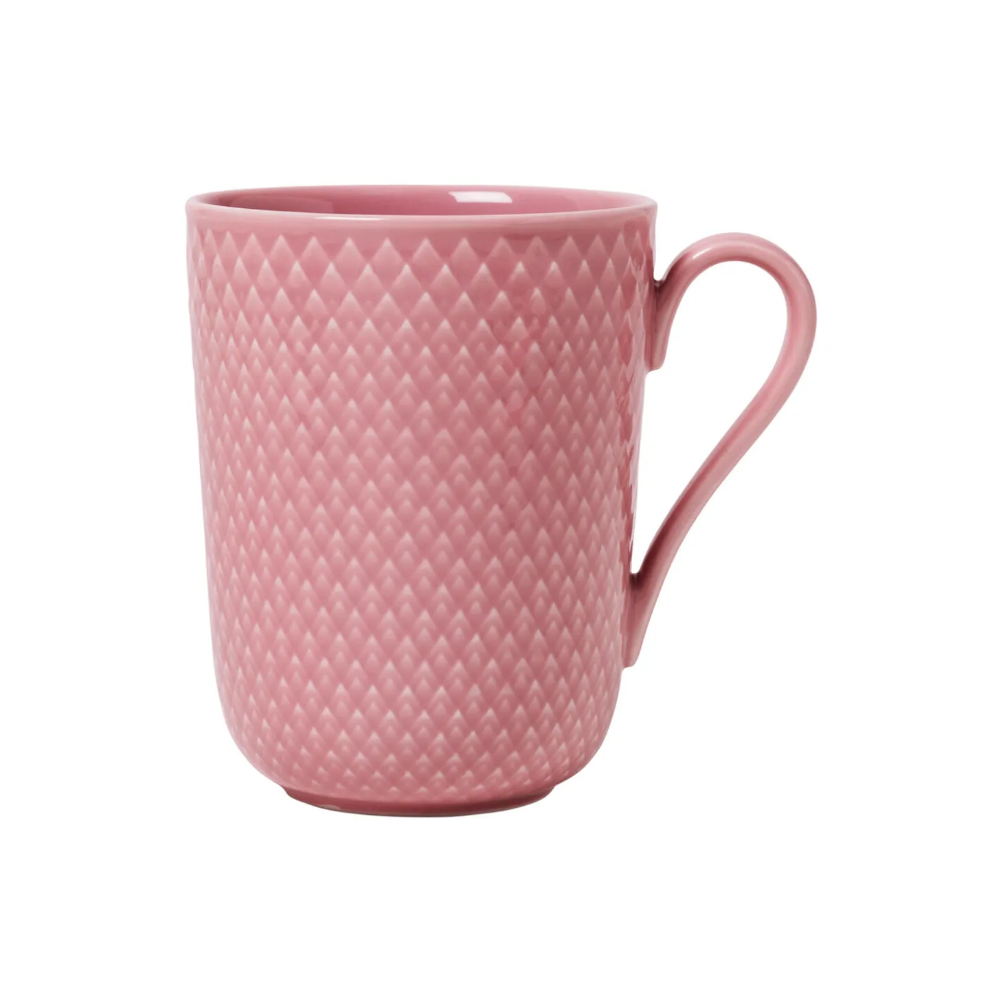 Rhombe Color krus med hank, rosa