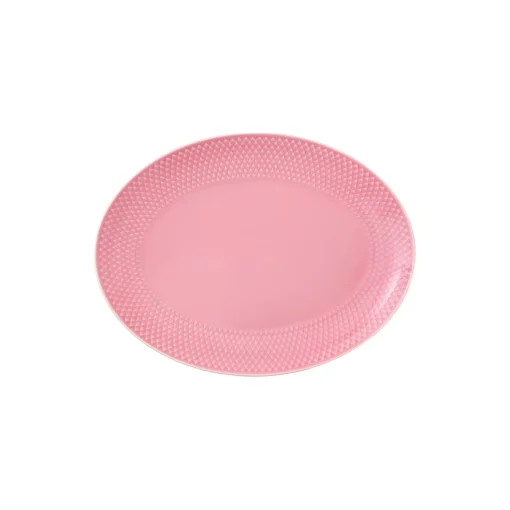 Rhombe Color ovalt serveringsfad, rosa