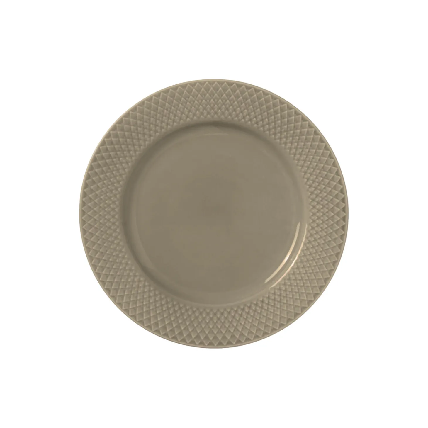 Rhombe Earth Frokosttallerken Ø 23 cm, clay