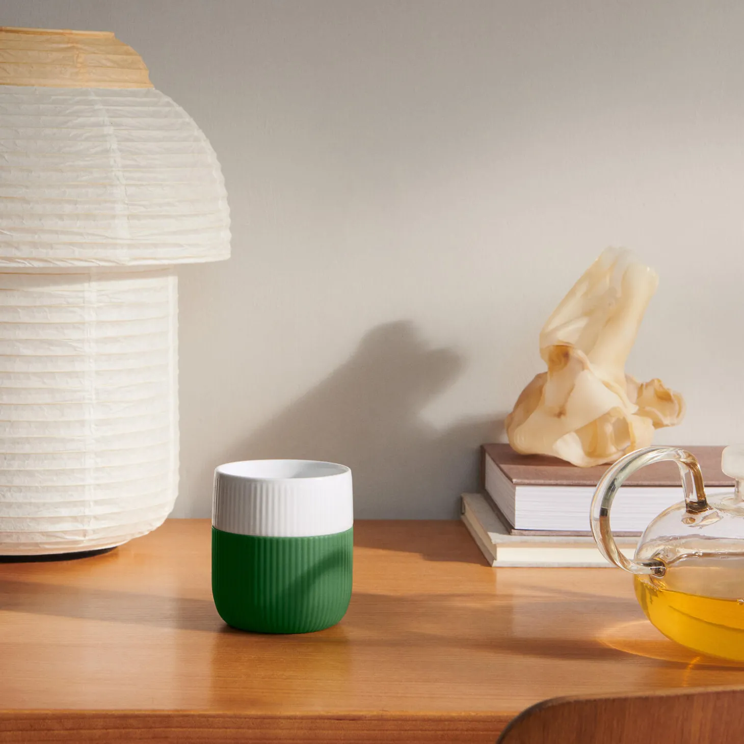 Riflet Contrast krus 35 cl, skovgrøn