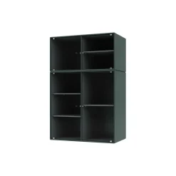 RIPPLE III vitrineskab, 163 black jade