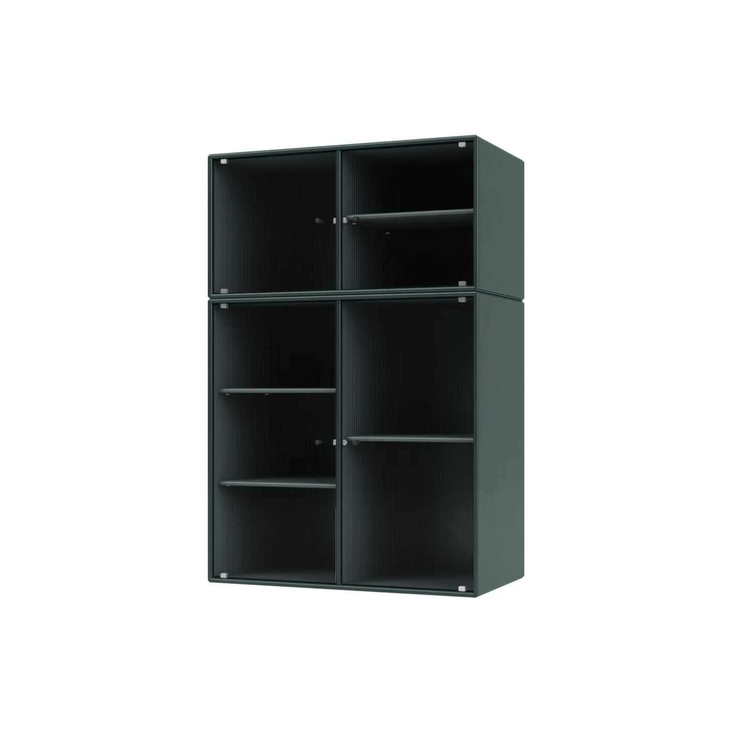 RIPPLE III vitrineskab, 163 black jade