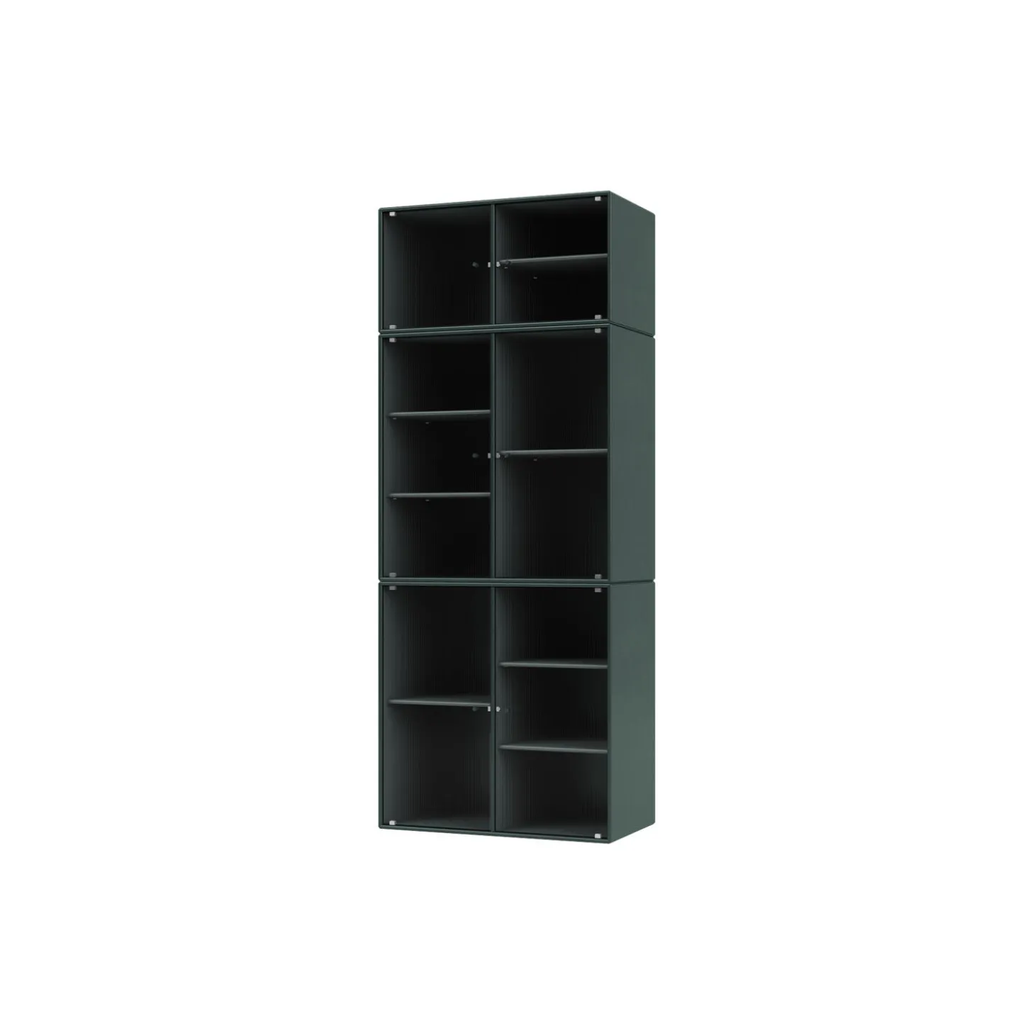 RIPPLE IV vitrineskab, 163 black jade