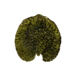 Riviera tallerken åkandeblad, mørkegrøn