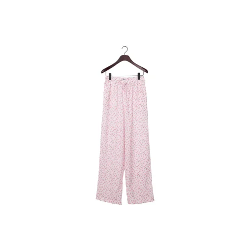 Rose Print Lyocell Pajama Set, rose pink print