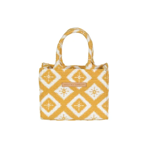 Rue Rivoli Small Tote, ochre yellow