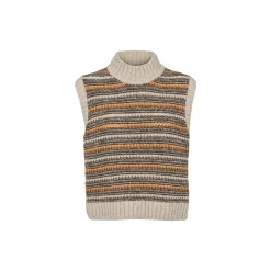 Sally Vest, light grey mel-carafe-buckskin