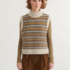 Sally Vest, light grey mel-carafe-buckskin