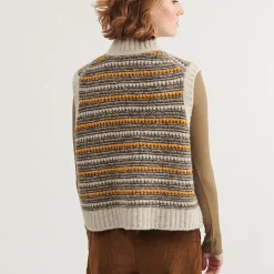 Sally Vest, light grey mel-carafe-buckskin
