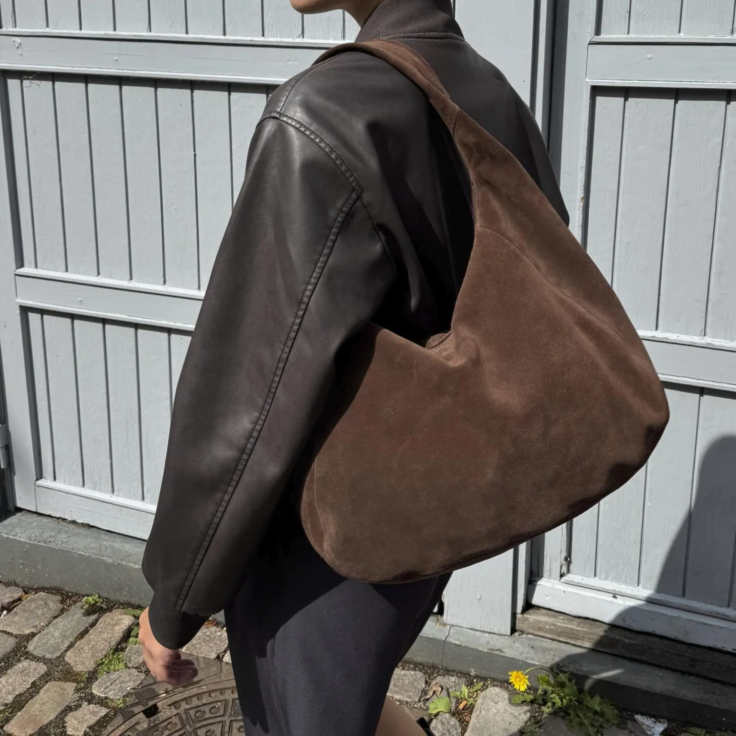 SamaraMBG Bag Suede, dark brown